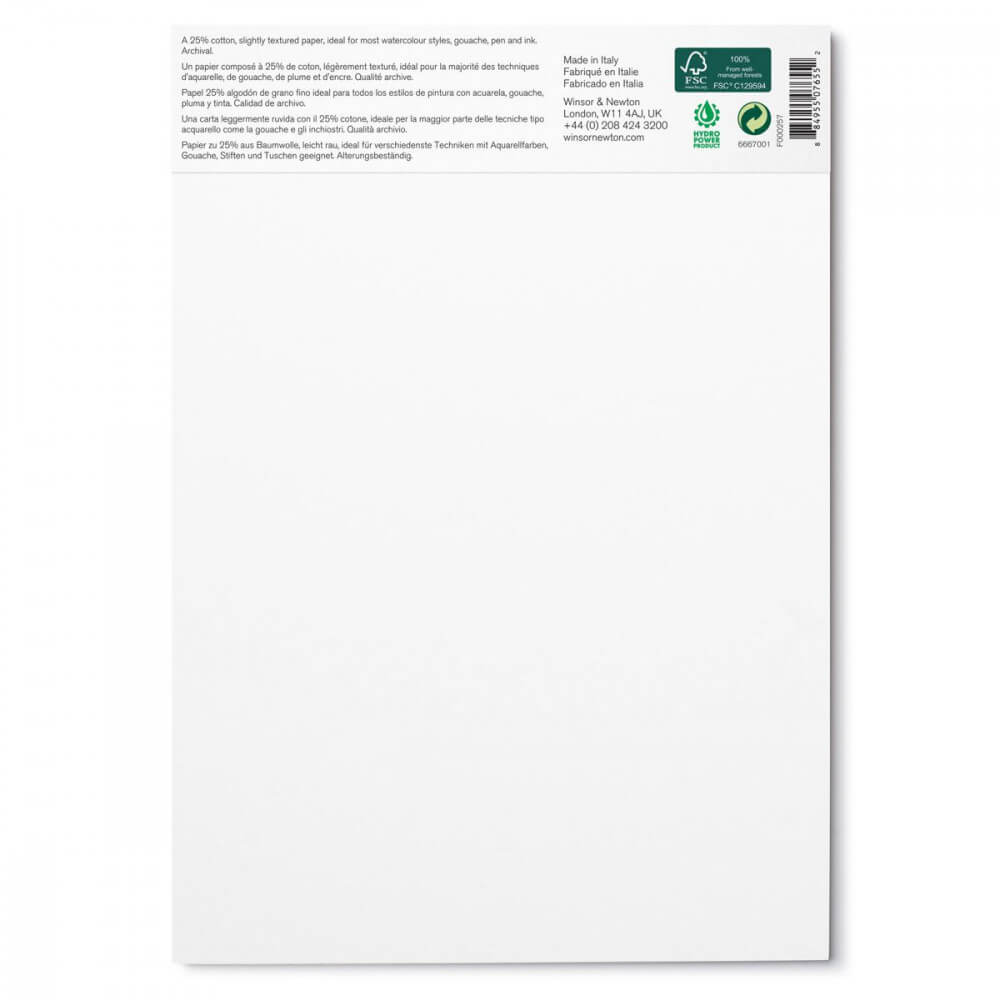 Bloco de Papel Para Aquarela Winsor & Newton TF 300g
