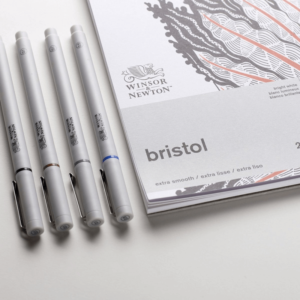 Bloco de Papel Winsor & Newton Bristol 250g A5 20 folhas Textura Lisa