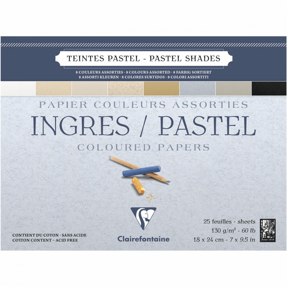 papel para pastel clairefontaine ingres 130g