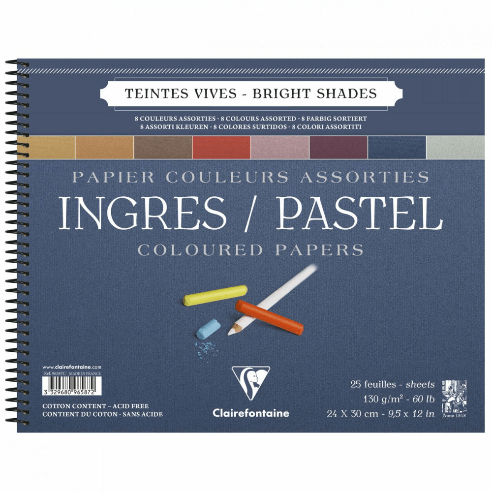 papel para pastel ingres clairefontaine 130g