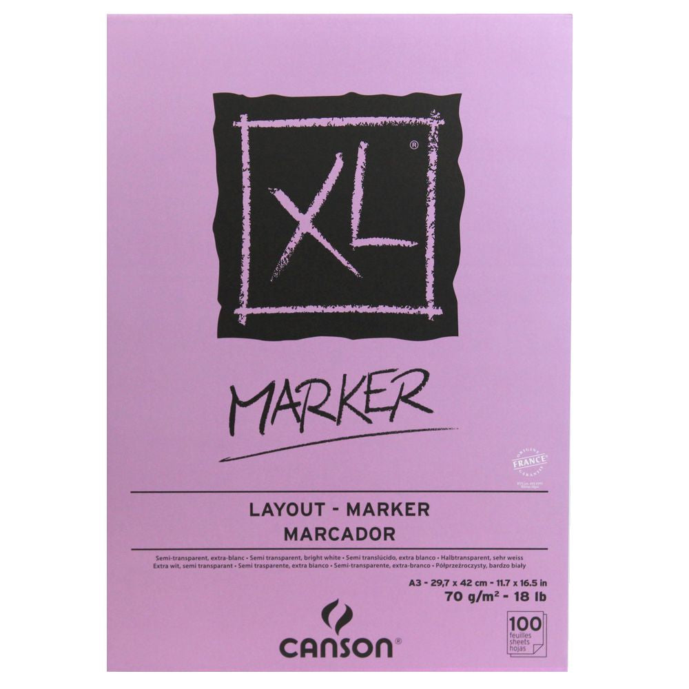 Bloco Para Marcador Canson XL Marquer A3 70g/m² 100 Fl.