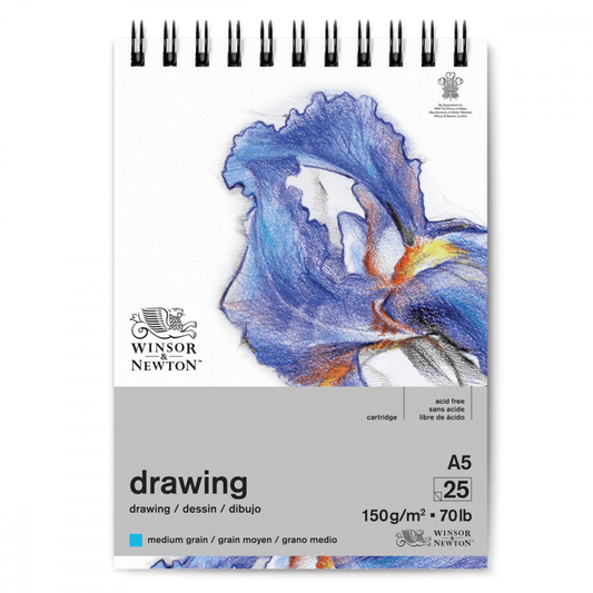 Bloco de papel para desenho Winsor & Newton Drawing 150g A5 25 folhas