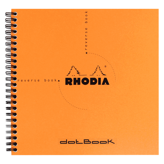 Caderno Dot Book Rhodia 21X21cm Capa Laranja