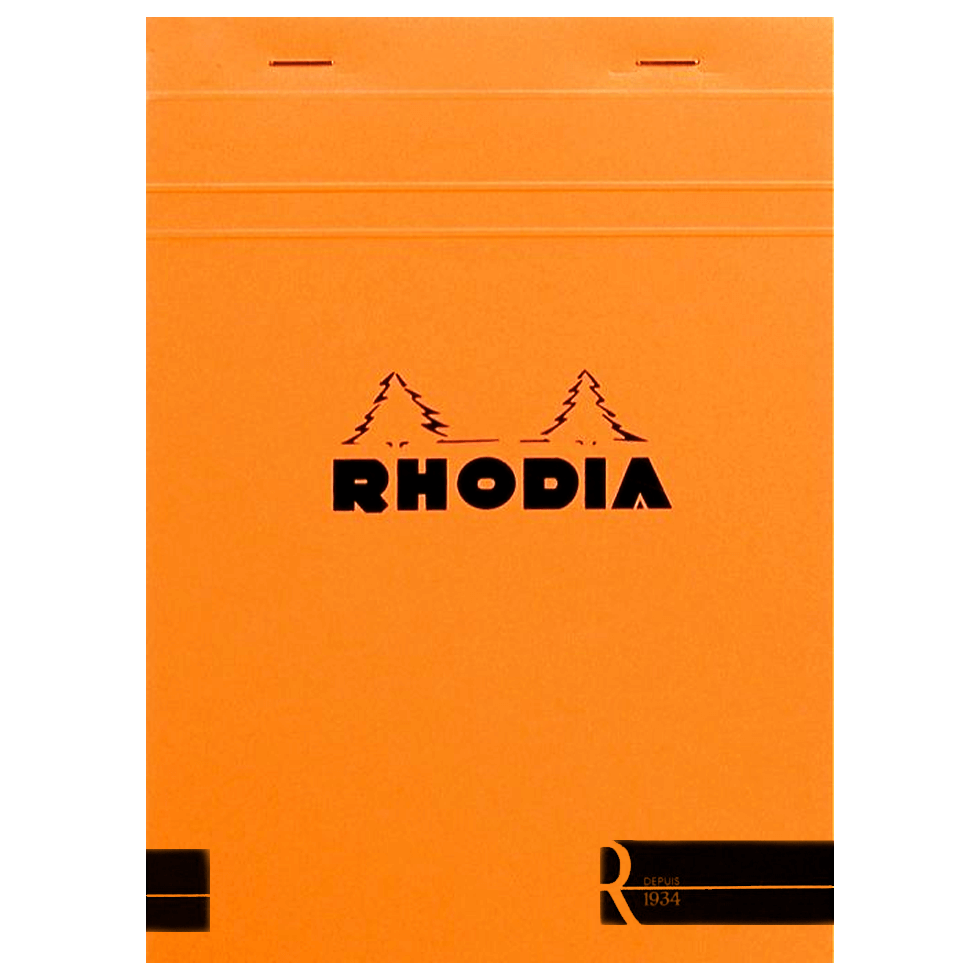 Bloco de Desenho e Notas Rhodia A5 N°16 Capa Laranja