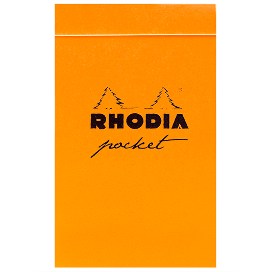 Bloco Rhodia Pocket 7,5x12cm Capa Laranja