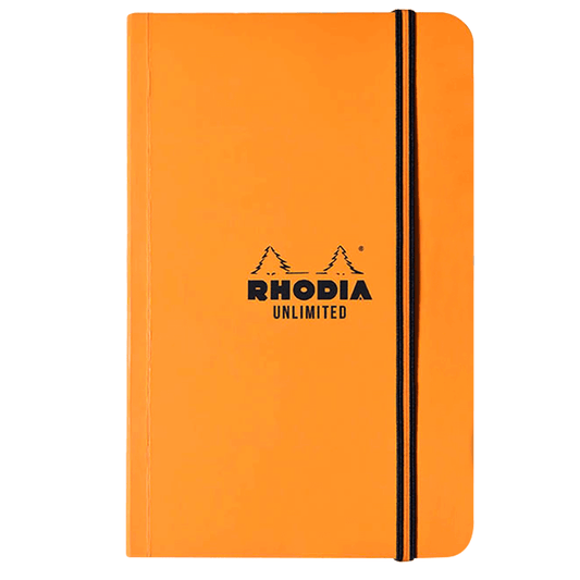 Bloco Rhodia Unlimited 9x14cm Capa Laranja