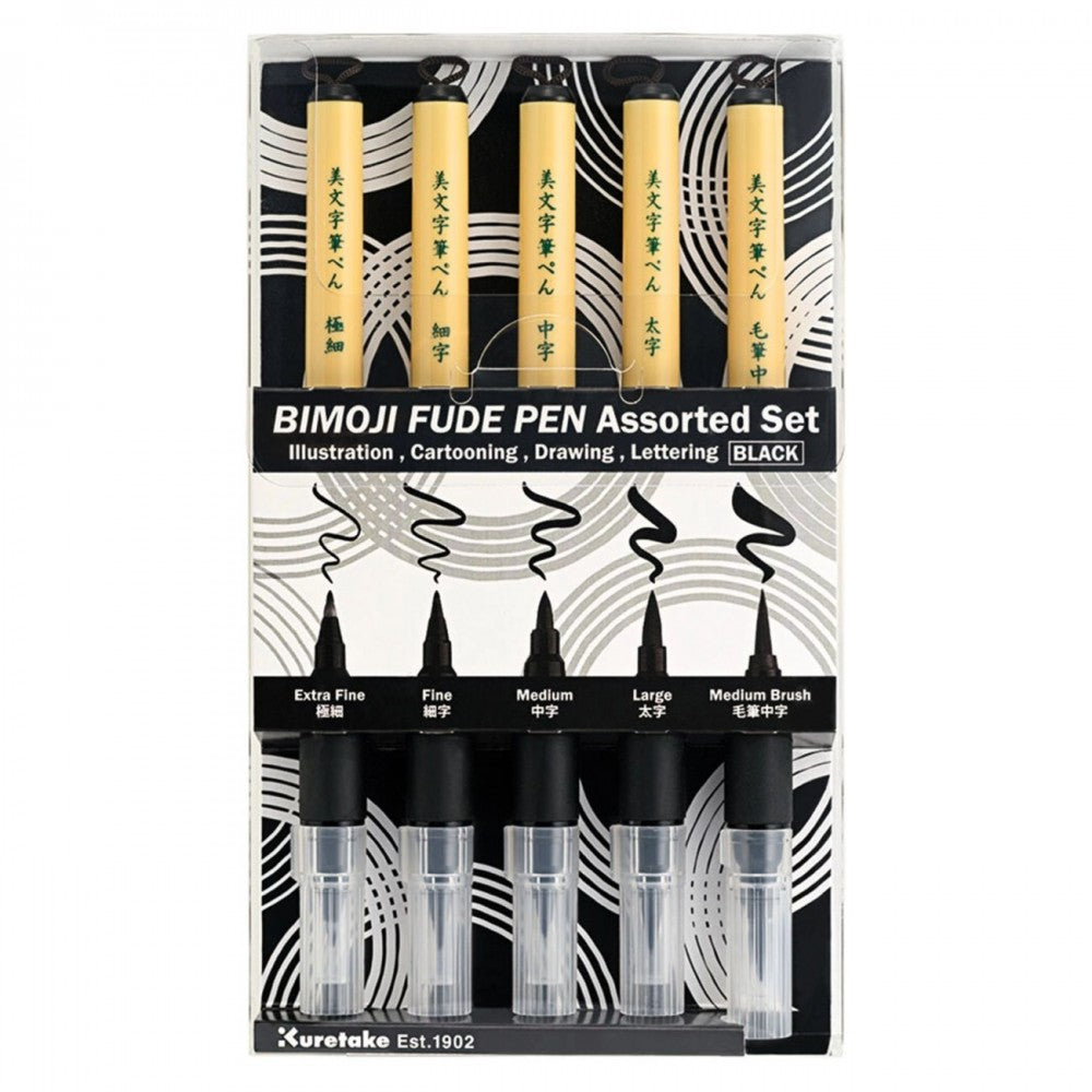 Conjunto Bimoji Brush Pen Kuretake Com 05 Canetas