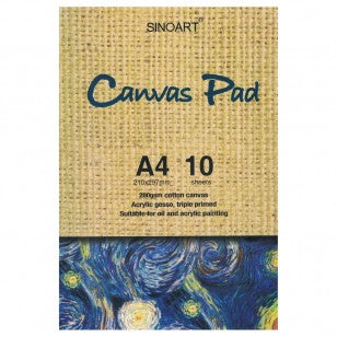 Bloco de Papel para Óleo e Acrílico Sinoart 280g A4 10 Folhas