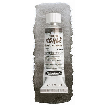 Carvão Líquido Kohle Schmincke 15ml Peach Stone Black