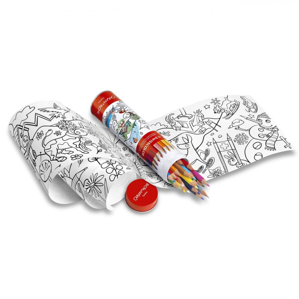 Lápis Aquarelável Swisscolor Caran D'Ache 18 Cores Edição Limitada