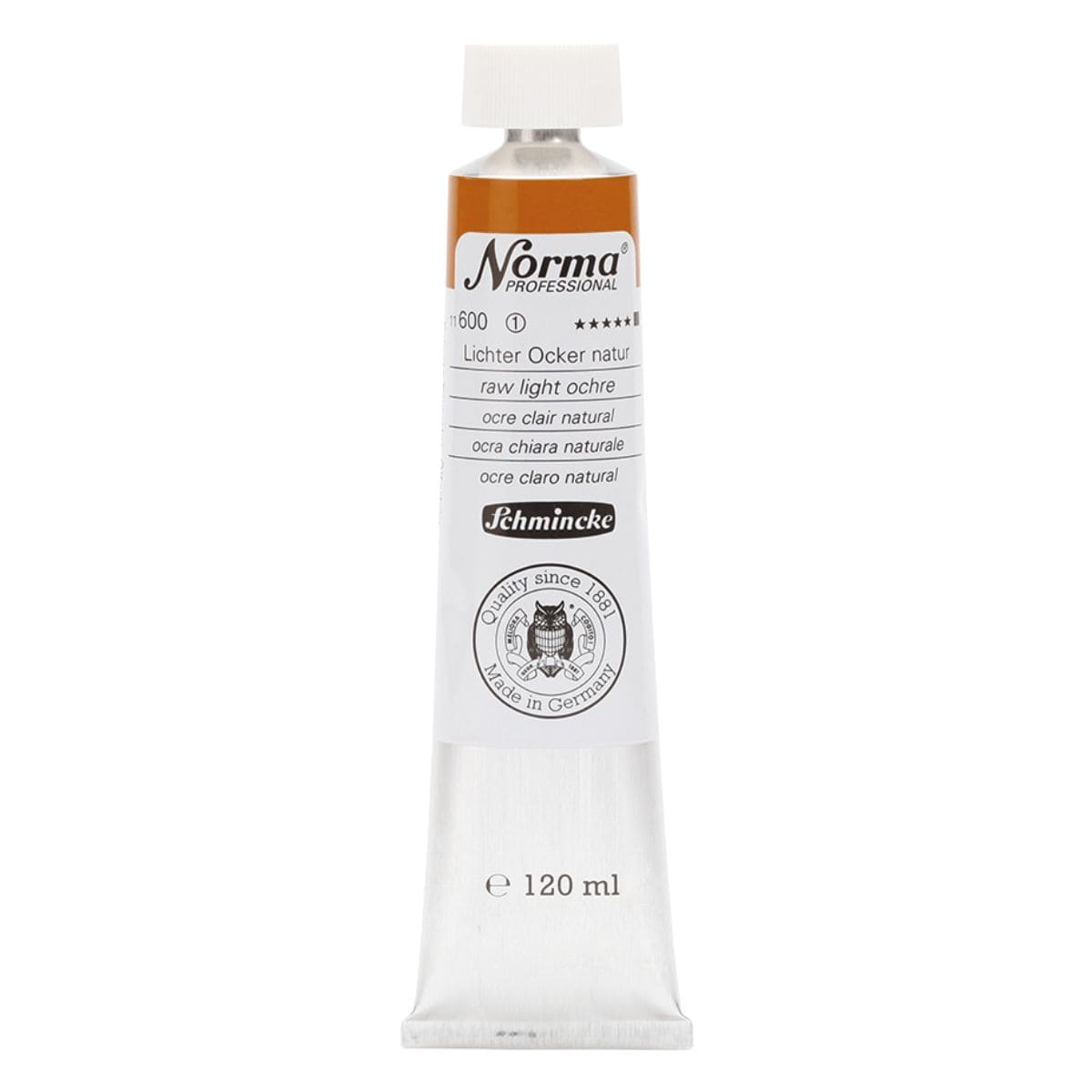 Tinta Óleo Schmincke Norma 120ml S1 600 Raw Light Ochre