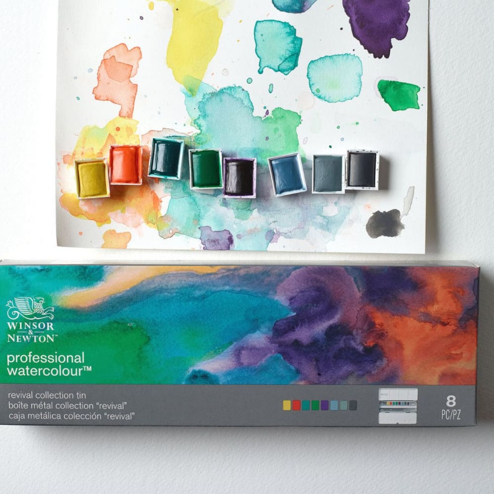 Tinta Aquarela Winsor & Newton Profissional Pastilha Edição Revival Collection