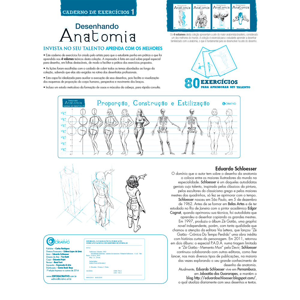 Caderno de Exercícios Desenhando Anatomia