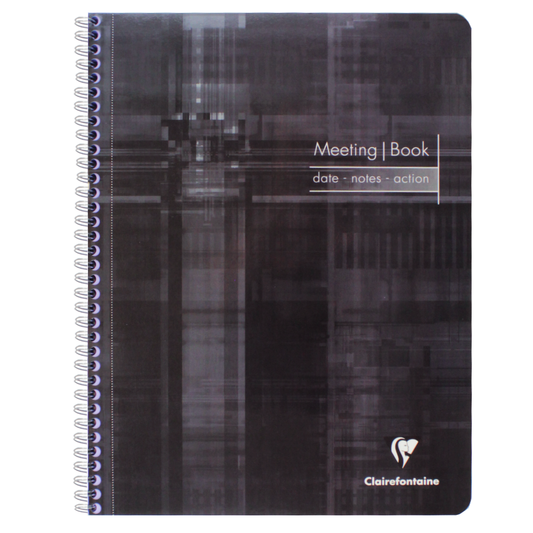 Caderno de Anotações Meeting Book Clairefontaine A4+ Preto