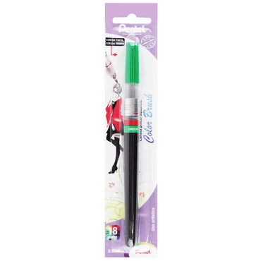Caneta Pincel Aquarela Color Brush Pentel Green 104