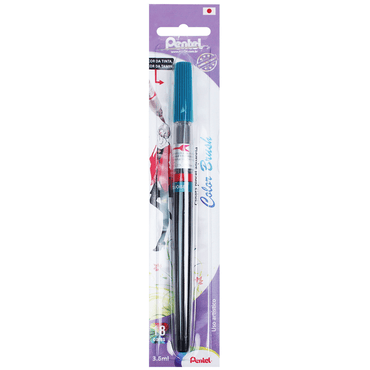 Caneta Pincel Aquarela Color Brush Pentel Turquoise 114