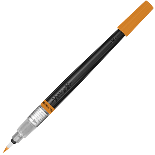 Caneta Pincel Aquarela Color Brush Pentel Yellow Orange 140