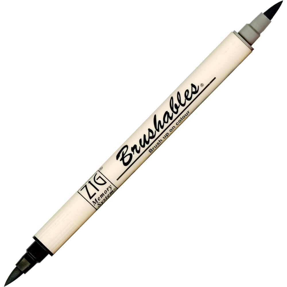 Caneta Brushables Ponta Dupla Kuretake Black