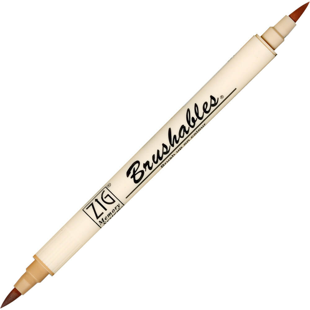 Caneta Brushables Ponta Dupla Kuretake Fawn
