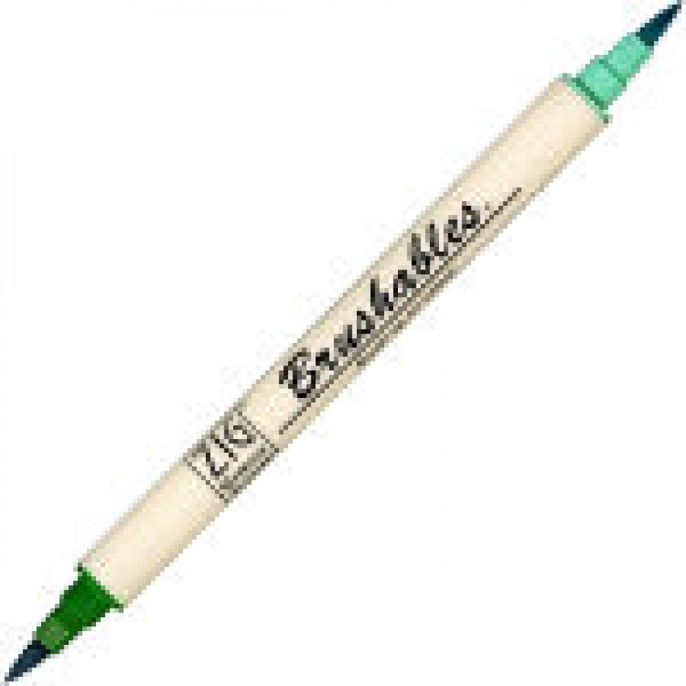 Caneta Brushables Ponta Dupla Kuretake Green