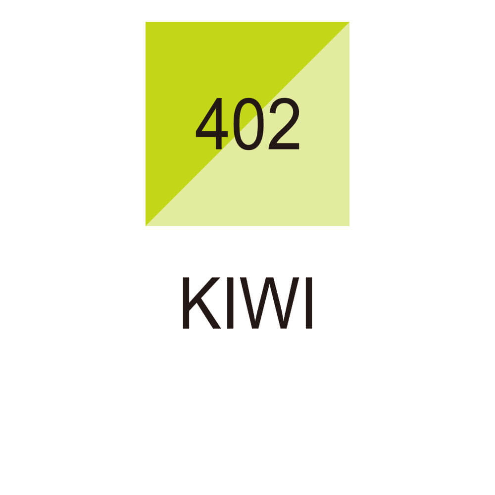 Caneta Brushables Ponta Dupla Kuretake Kiwi