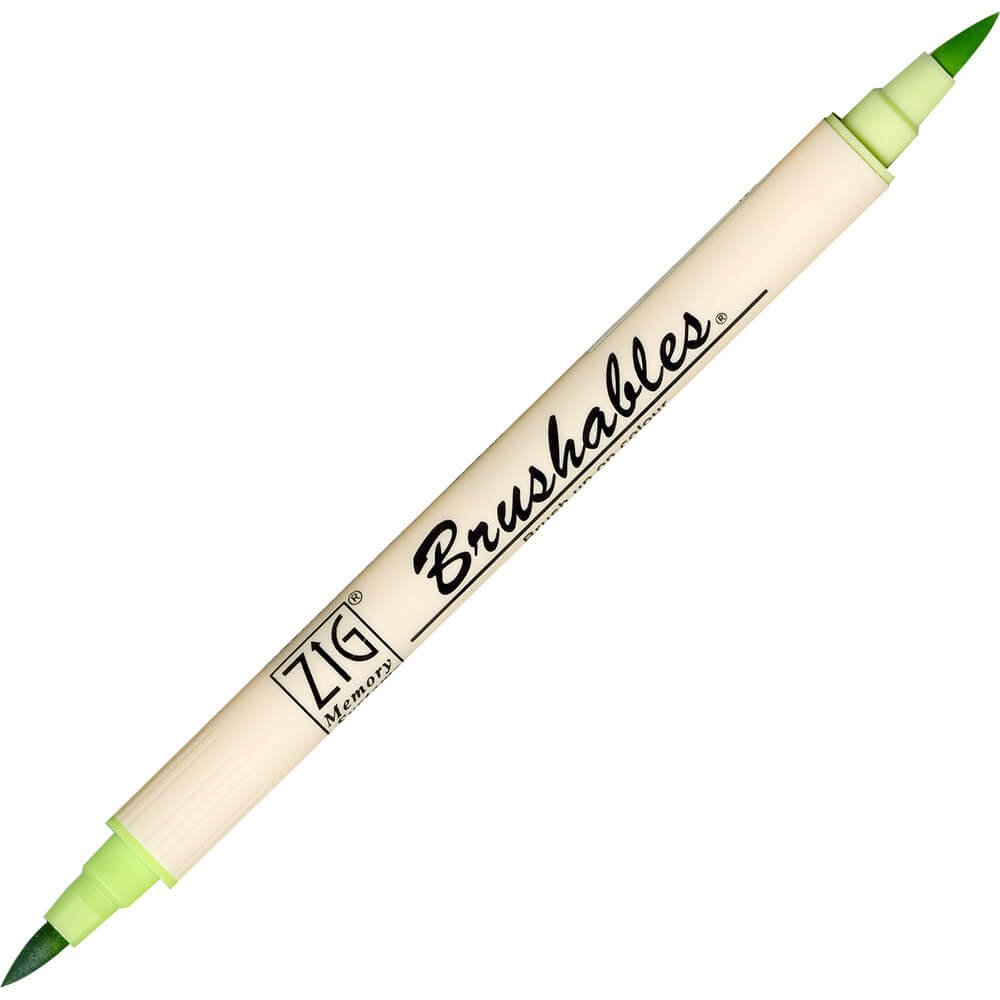 Caneta Brushables Ponta Dupla Kuretake Kiwi