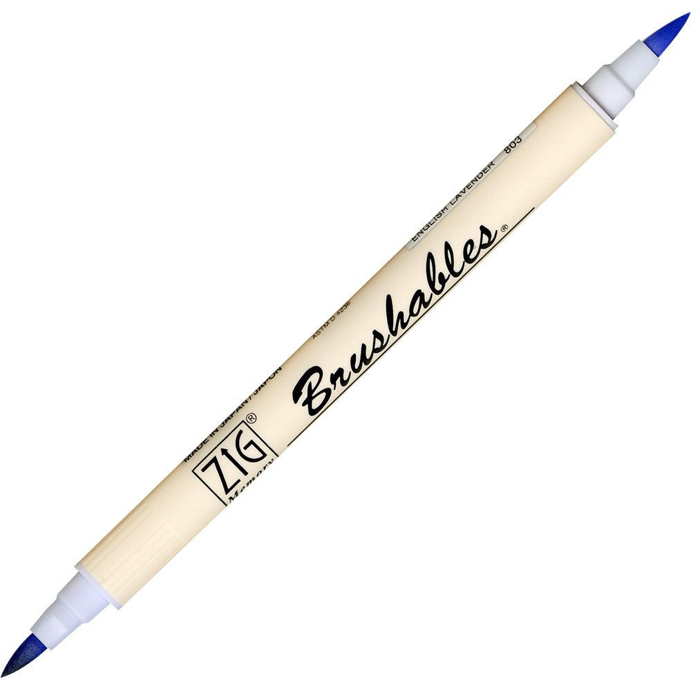Caneta Brushables Ponta Dupla Kuretake Lavender