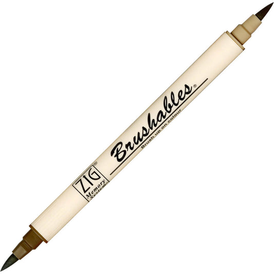 Caneta Brushables Ponta Dupla Kuretake Root Beer