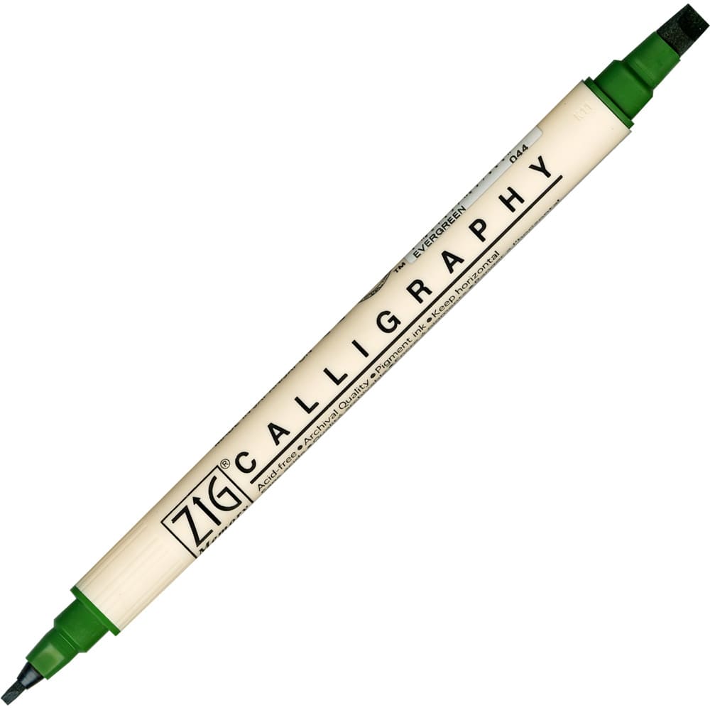 Caneta Caligrafia Artística Zig Kuretake 044 Evergreen
