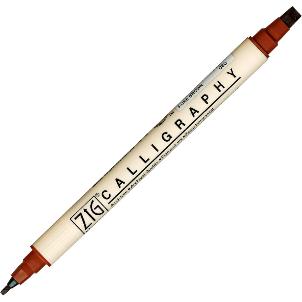 Caneta Caligrafia Artística Zig Kuretake 060 Brown