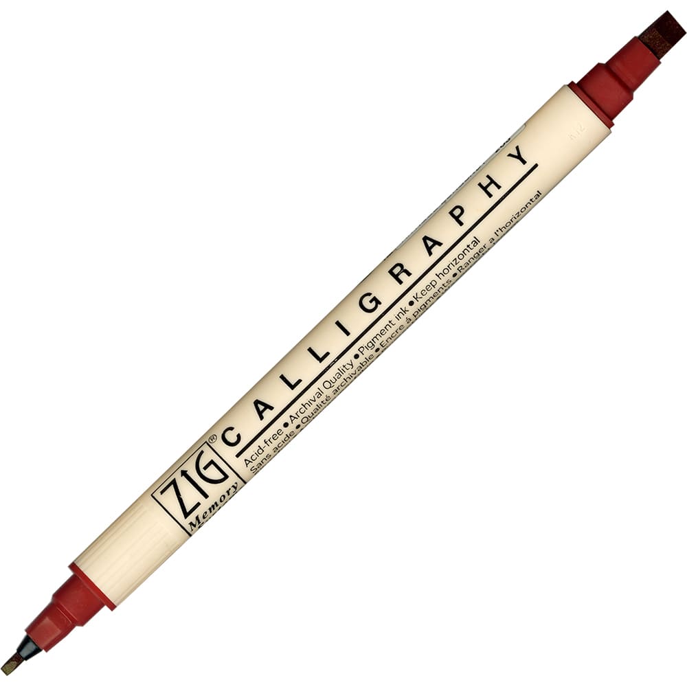 Caneta Caligrafia Artística Zig Kuretake 203 Antique Burgundy