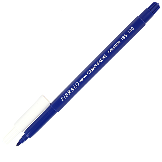 Caneta Aquarelável Fibralo Caran d'Ache Azul 140