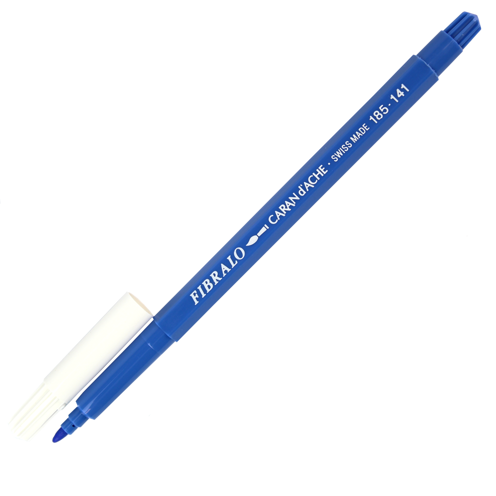Caneta Aquarelável Fibralo Caran d'Ache Azul Pastel 141