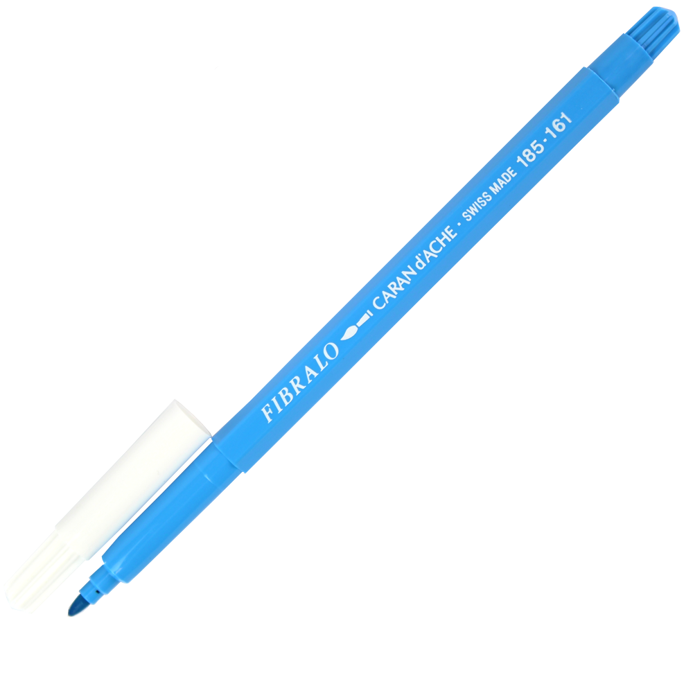 Caneta Aquarelável Fibralo Caran d'Ache Azul Claro 161