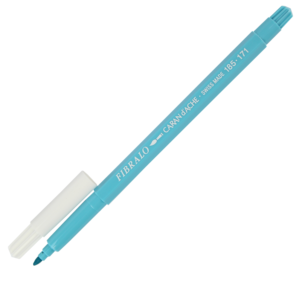 Caneta Aquarelável Fibralo Caran d'Ache Azul Bebê 171
