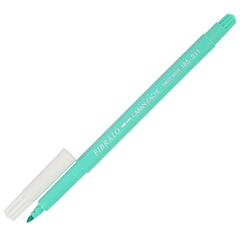 Caneta Aquarelável Fibralo Caran d'Ache Verde Pastel 211