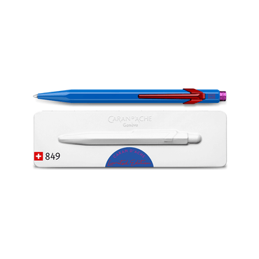 Caneta Esferográfica Caran d'Ache 849 Claim Your Style Cobalt Blue Edição Limitada