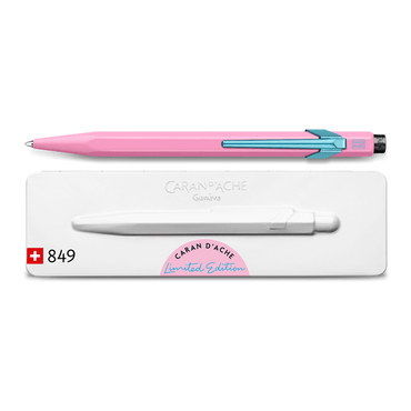 Caneta Esferográfica Caran d'Ache 849 Claim Your Style Hibiscus Pink Edição Limitada