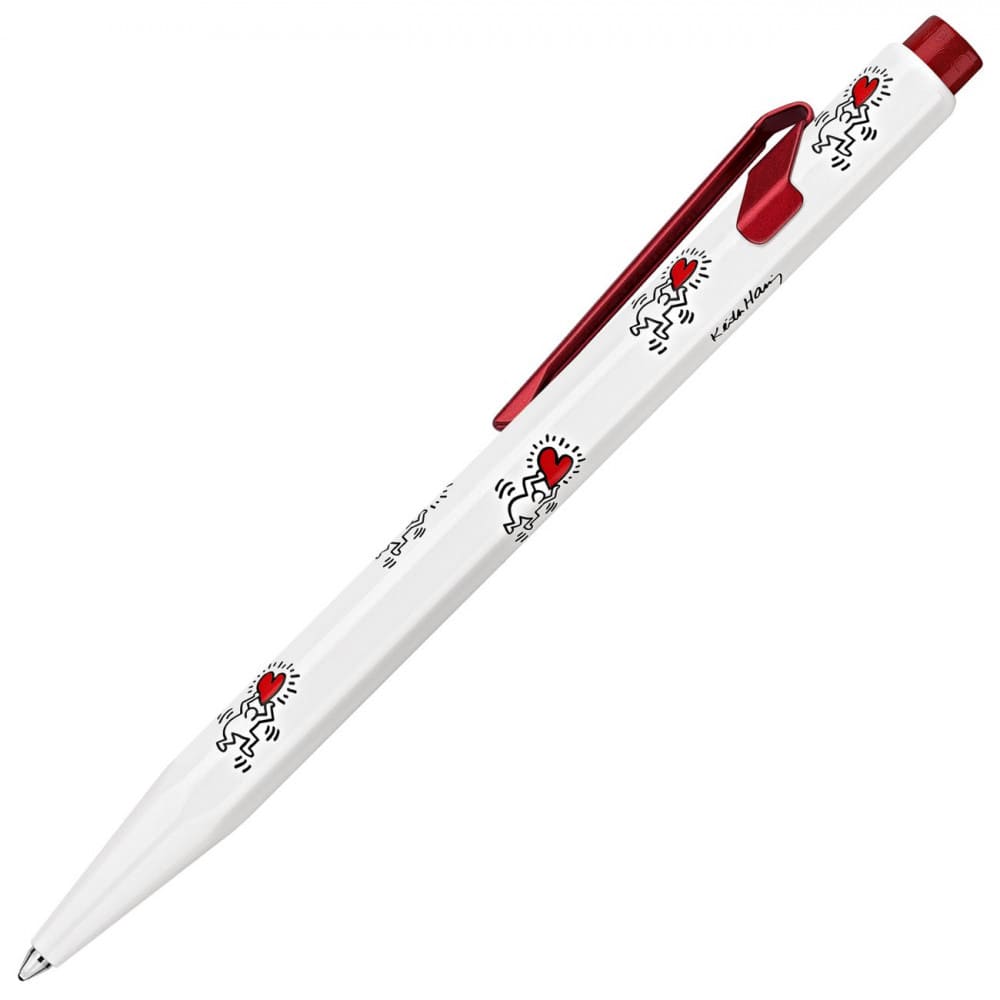 Caneta Esferográfica Caran d'Ache 849 Keith Haring White