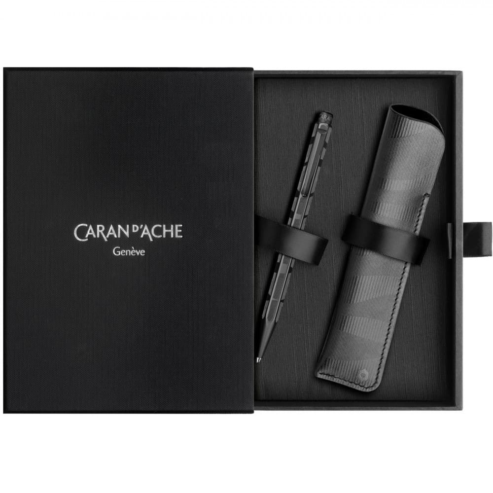 caneta esferográfica caran d'ache ecridor black code edição limitada