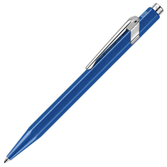 Caneta Esferográfica Caran d'Ache 849 Popline Metal Azul
