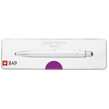 Caneta Esferográfica Caran d'Ache 849 Popline Metal Violeta