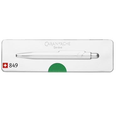 Caneta Esferográfica Caran d'Ache 849 Popline Metal Verde