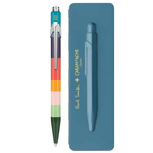 Caneta Esferográfica Caran d'Ache 849 Paul Smith Petrol Blue