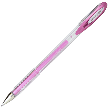 Caneta Gel Metálica Rosa Uni Ball Signo Noble Metal