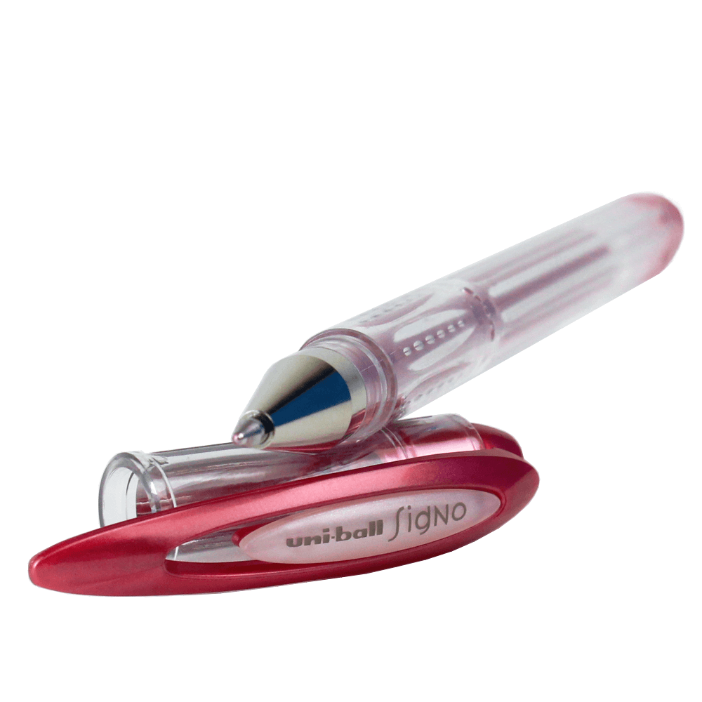 Caneta Gel Metálica Vermelho Uni Ball Signo Noble Metal