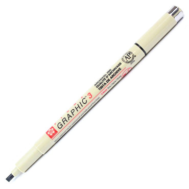 Caneta PIgma Graphic Sakura 3.0mm Preto