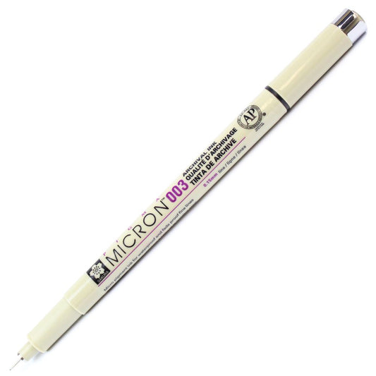 Caneta Nanquim Micron Sakura 003mm Preto