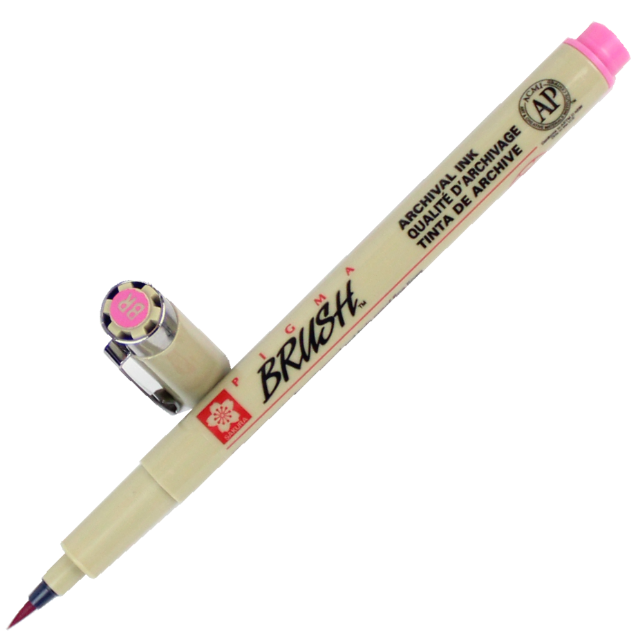 Caneta Pigma Brush Sakura Rosa