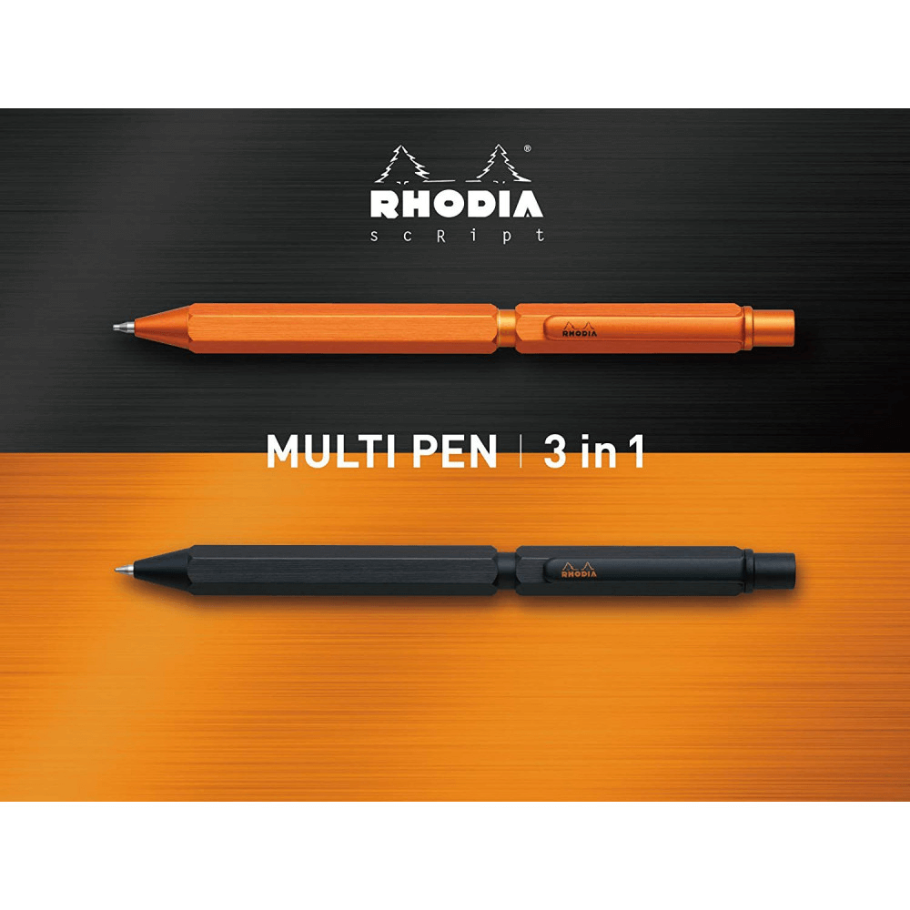 Caneta Multifuncional Rhodia Pen Script Orange